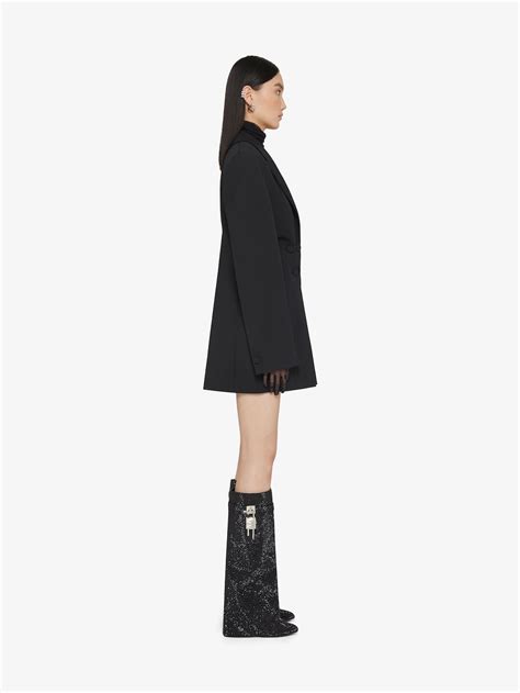 givenchy boots strass|Shark Lock boots in satin with strass .